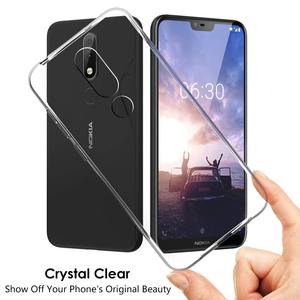 Ultra Thin Clear TPU Silicone Mobile Back Case Cover For Nokia X6 2018/6.1プラス