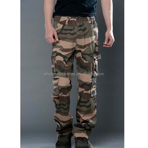 e los pantalones ocasionales del algodón para los hombres <span class=keywords><strong>de</strong></span> camuflaje pantalones <span class=keywords><strong>cargo</strong></span> pantalones largos ocasionales - Product Image 3