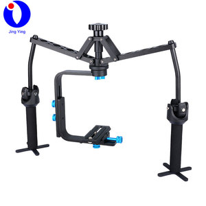 JingYing di alta qualità 6kg carico utile doppia maniglia videocamera <span class=keywords><strong>spider</strong></span> stabilizzatore per fotocamera - Product Image 1