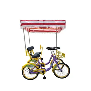 Iki kişi pedalı araba tandem surrey bisiklet sıcak satış/tek hız karbon çerçeve bisiklet ile/bir çift aşk bisiklet