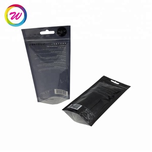 Đứng lên túi với cửa sổ nhựa màu đen kẹo bao bì thực phẩm gói kẹo Túi Ống đồng in túi bao bì bánh trong suốt - Product Image 5