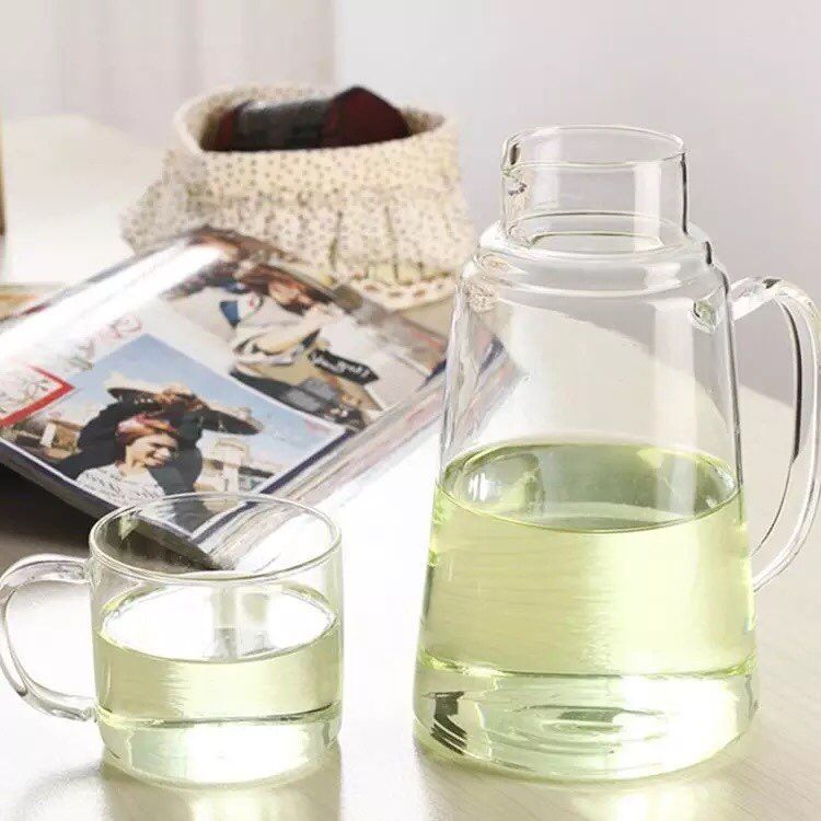 Borosilicate glass water carafe set,Bedside Night Carafe With Tumbler Glass  glass water carafe