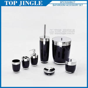 Juego sanitario de baño cuadrado de poliresina de 4 piezas - Product Image 4