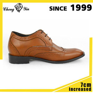<span class=keywords><strong>Fantaisie</strong></span> hauteur respirant invisible hauteur croissante hommes <span class=keywords><strong>chic</strong></span> noir semelle en cuir robe chaussures - Product Image 2