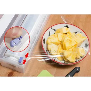 Dengan Kotak Warna Max Pilihan Kualitas Baik Makanan Cling Film Warp PE Peregangan Film Produk Rumah Tangga Pvc Transparan HT Bukti Kelembaban