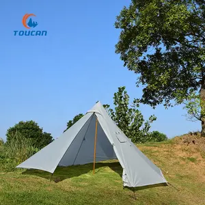 Teepee Forma Da Trekking Outdoor Ultralight Piramide 20D Nylon Piramide Tenda