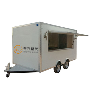 Teel inoxidable alimentos remolque móvil carrito de comida bocadillos camión con precio de fábrica - Product Image 1