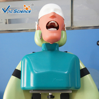 Maniquí dental para adultos mayores, simulador Dental, accesorio, cabeza fantasma con torso, dientes humanos, modelo educativo de ciencia médica