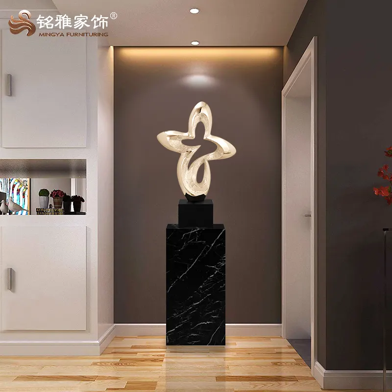 גואנגזו אמנות ומלאכות שרף תפאורה עיצוב מופשט פיסול עבור מלון קישוט