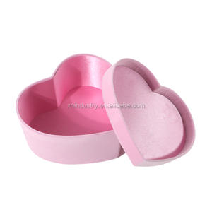 Scatola di caramelle a forma di cuore con coperchio scatola regalo di cartone rosa per matrimonio di compleanno per bambini natale Halloween nuovo anno Ramadan - Product Image 4