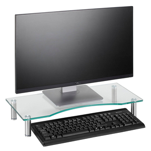 De vidrio de soporte de <span class=keywords><strong>Monitor</strong></span> de altura ajustable múltiples pantalla Riser para PC monitores de ordenadores y portátiles - Product Image 5