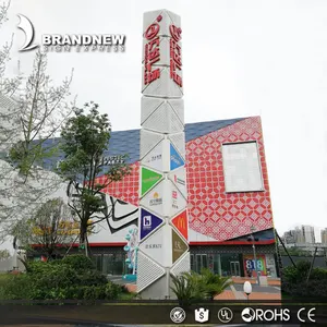 Brandnewsign Professional Factory Outlet Publicidade Três Lados Outdoors Outdoor Pylon SIgn - Product Image 2