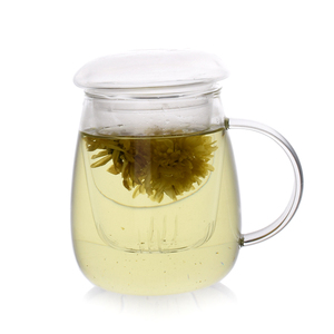360 ml/12 oz borosilicato taza <span class=keywords><strong>de</strong></span> té <span class=keywords><strong>de</strong></span> cristal con infusor y tapa <span class=keywords><strong>para</strong></span> hojas sueltas té y fruta agua - Product Image 1