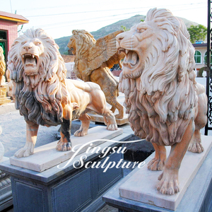 Statua di <span class=keywords><strong>leone</strong></span> in marmo a grandezza naturale di Design popolare a basso prezzo - Product Image 3