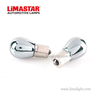 Limastar S25 12V 21W BAU15s Chrome Ambra Argento Vision lampadina/luce della Coda/luce di Arresto accessori auto - Product Image 4