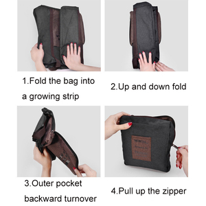 Benutzer definierte LOGO Lightweight Large Capacity Faltbare Reisetasche Aufbewahrung Wasserdichte faltbare Reisetasche - Product Image 3