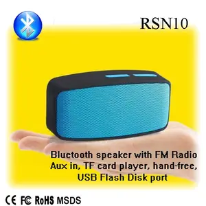 Portatile bluetooth speaker fornitore altoparlanti con Bluetooth/usb/tv/remoto rsn10 con certificato ce