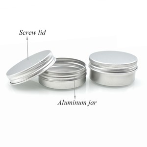 Bajo Precio 5ml 10ml 15ml 30ml 1oz 60ml <span class=keywords><strong>2</strong></span> oz de aluminio lata 80ml 100ml 120ml 150ml 200ml 150g de aluminio tarro de crema para el cuidado de la piel crema - Product Image 2