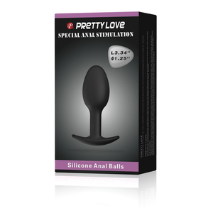 <span class=keywords><strong>Anal</strong></span> Kralen Nieuw Product Siliconen Anale Butt Plug Ball-Zwart