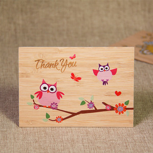 <span class=keywords><strong>Cartolina</strong></span> con stampa a colori in legno con busta - Product Image 3