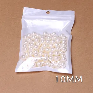 ZHB 10MM Kunststoff Perlen Perlen für Schmuck herstellung Kinder Bulk ABS Perlen für Armbänder Charms Halsketten DIY Bastel zubehör