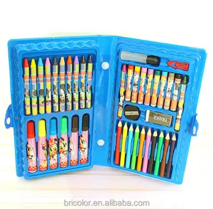 학생 드로잉 컬러 아트 세트 도매 플라스틱 상자 아트 드로잉 세트 수채화 펜과 컬러 연필
