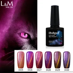 UV Soak Off Chameleon Cat Eyes Nail Gel Polish Magnetic Acrylic Nail Gel