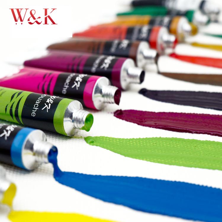 Лидер продаж, разнообразные непрозрачные яркие цветные наборы для гуаши для детей