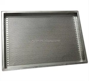 Perforated baking tray for bread baking stainless steel perforated metal baking sheet pan