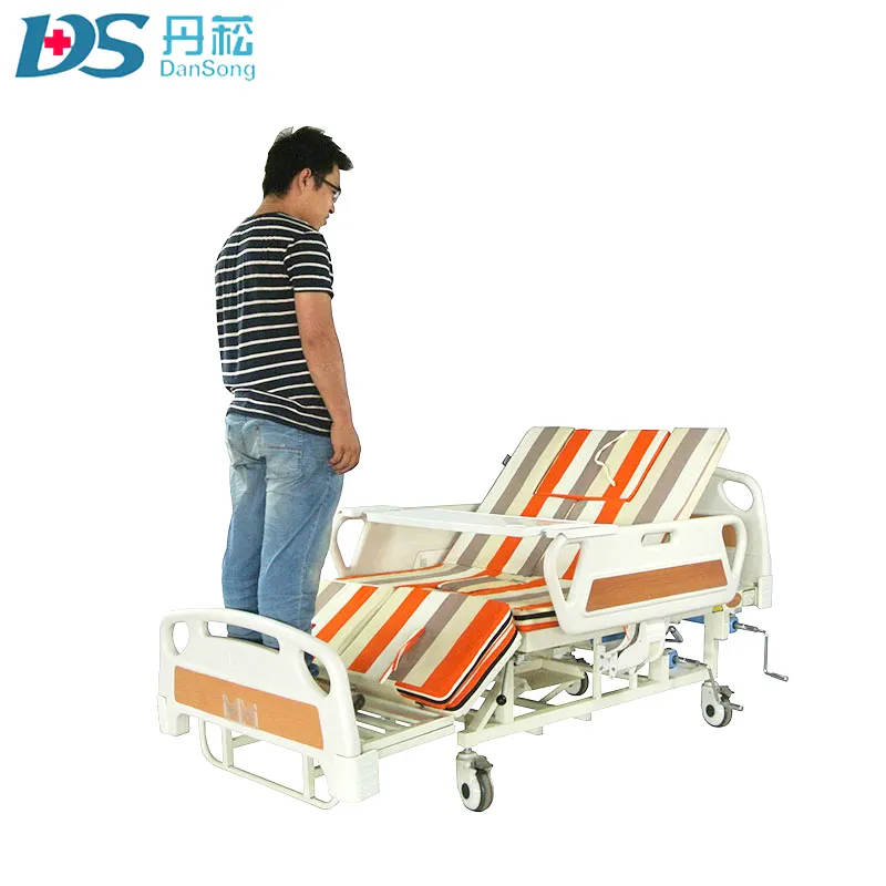 ISO CE disetujui membalik miring tempat tidur rumah sakit dengan commode
