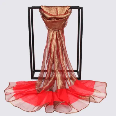 В наличии, оптовая продажа, шарф из органзы из натурального 100 чистого шелка