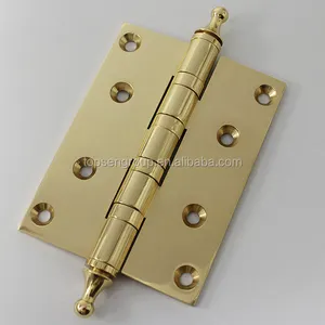 luxury solid brass door hinge with tower tip