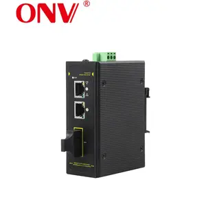 Konverter Media Serat Optik Ethernet Cepat Ke Rj45 Industri POE dari Tiongkok