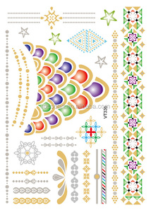 VT337/2015 Flèche anneau tatouages <span class=keywords><strong>temporaire</strong></span> or flash autocollant de <span class=keywords><strong>tatouage</strong></span> métallique - Product Image 2