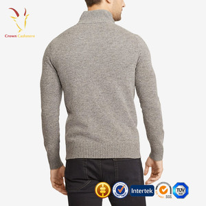 Uomini Collo A Lupetto 1/2 <span class=keywords><strong>Zip</strong></span> Anteriore <span class=keywords><strong>Cardigan</strong></span> di Cachemire - Product Image 5