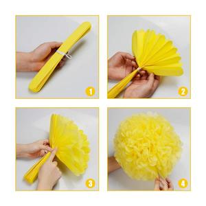 Lanternes tropicales à thème de flamand rose, nid d'abeille, fête, pompons, fleurs en papier, éventail en papier, pour décor d'été hawaïen, pièces - Product Image 3