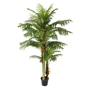 2.35 m Hawaii Palmiye Ucuz Sahte Yeşil Bitkiler Ev