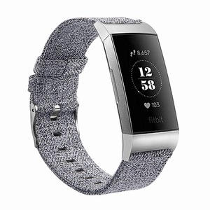 Bandes Tschick <span class=keywords><strong>pour</strong></span> <span class=keywords><strong>Fitbit</strong></span> Charge 3, Bracelet en Nylon tissé, accessoires de remplacement réglables <span class=keywords><strong>pour</strong></span> <span class=keywords><strong>Fitbit</strong></span> Charge 3 hommes/femmes - Product Image 5