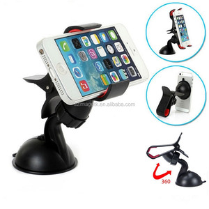 Para el iphone 6 / 6 <span class=keywords><strong>s</strong></span> plus 360 Degree rotar Fexible sostenedor del coche del teléfono con el clip para todos los teléfonos - Product Image 1