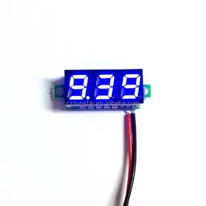 Mini Digital Car Voltmeter 0.28" Blue LED Display DC 3.5-30V