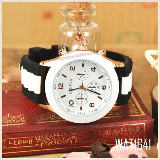 Women Candy Color Geneva Silicone Jelly Gel Quartz Analog Sports Wrist Watch