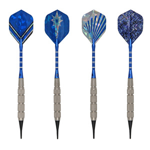 Vente en gros, nouveau Design, manche en fer, pointes souples en <span class=keywords><strong>plastique</strong></span> TPE, vols mixtes, jeu de fléchettes de sécurité - Product Image 2