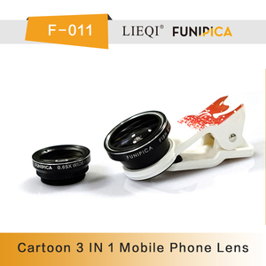 Funipica 011 3 en 1 Kit grand Angle Macro portée <span class=keywords><strong>Fish</strong></span> <span class=keywords><strong>Eye</strong></span> objectif <span class=keywords><strong>pour</strong></span> <span class=keywords><strong>iPhone</strong></span> - Product Image 5