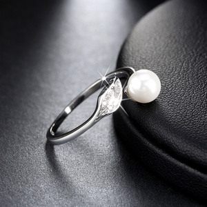 RINNTIN SR16 nuovo Design anello in argento Sterling con perle supporto vuoto per montaggio di perle per gioielli <span class=keywords><strong>da</strong></span> <span class=keywords><strong>donna</strong></span> regalo - Product Image 5