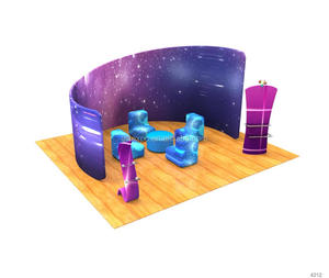 Estantes incluidos Soporte de exhibición de feria comercial para <span class=keywords><strong>Expo</strong></span> Show Equipo comercial de exposición de alta visibilidad - Product Image 4