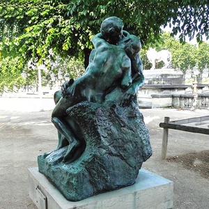 Al aire libre del parque estatua Rodin <span class=keywords><strong>el</strong></span> <span class=keywords><strong>beso</strong></span> de bronce <span class=keywords><strong>escultura</strong></span> de bronce - Product Image 1