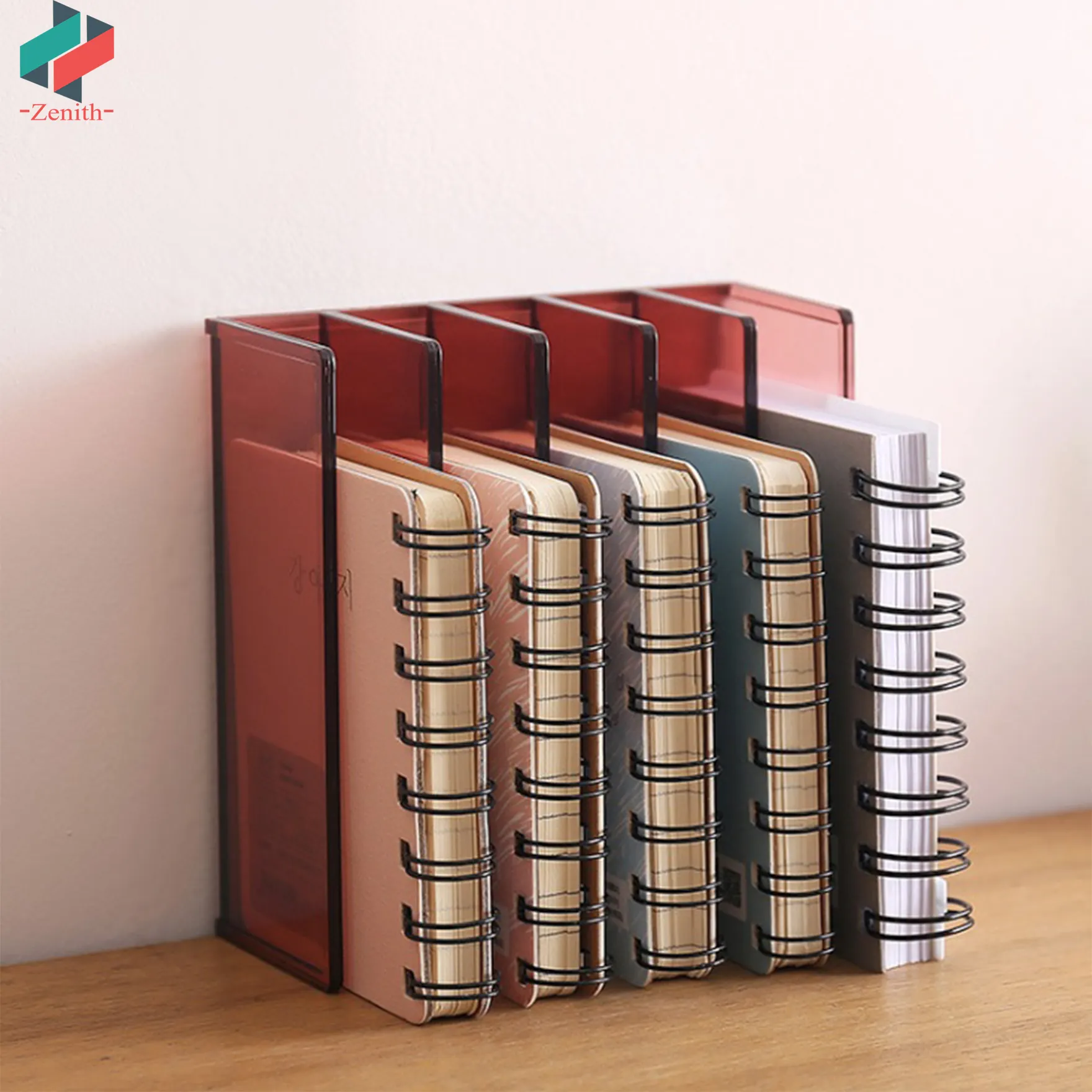 ZNS00003 Nhựa Trong Suốt Để Bàn Bàn Văn Phòng Sử Dụng 5 Tầng File Sorter Thư Tài Liệu Book Organizer Thư Chủ