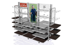 Equipo de publicidad Y Muebles Para Tiendas de Ropa Nueva Metallic Multi-Capa de La Manera Ropa Góndola - Product Image 1