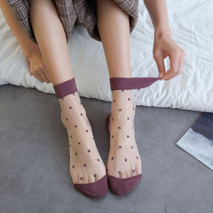 Calcetines de seda transparentes a la moda con un solo agujero para mujer, para verano, fabricación profesional - Product Image 1