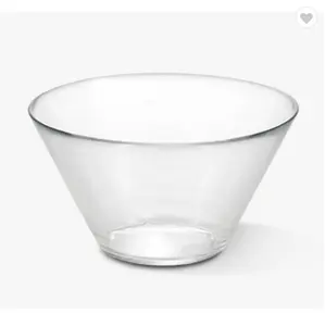 Kicthen ware clear glass salad bowl wide mouth bowl tableware